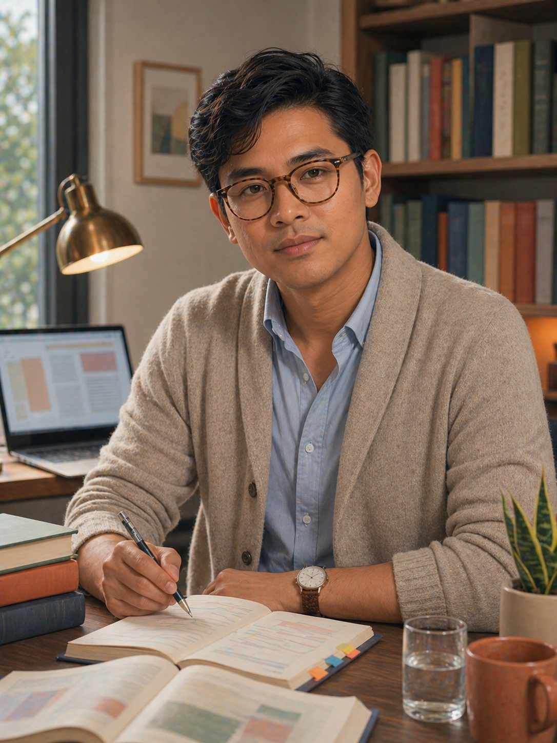 Portrait of Felix, a methodical researcher
